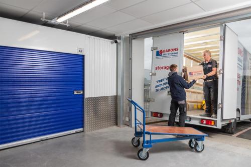 Customers unloading - Barons Self Storage Limerick